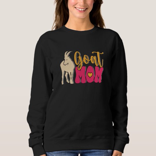 Sweatshirt Goat Mom Farmer Farm Animal (Devant)