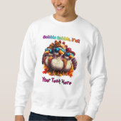 Sweatshirt Gobble Gobble Y'all Funky Retro Thanksgiving (Devant)