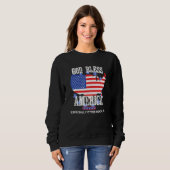 Sweatshirt God Bless America Especially Otter Rock OR US Stat (Devant entier)