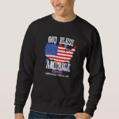 Sweatshirt God Bless America Especially Sitka AK US State Des (Devant)