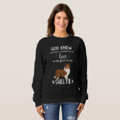 Sweatshirt God Gave Me My Sheltie Awesome Sheltie Mom (Devant entier)