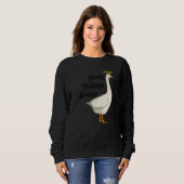 Sweatshirt God's Silliest Goose Funny Duck Lovers Premium_2 (Devant entier)