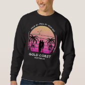 Sweatshirt Gold Coast Australia Palms Drop Pull Kick Surfing  (Devant)