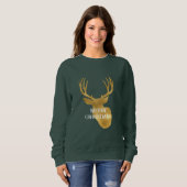 Sweatshirt Gold Deer Christmas (Devant entier)