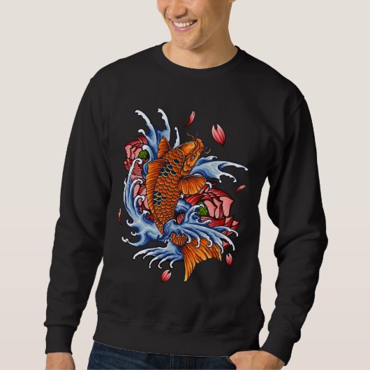 Sweatshirt Golden Fish 254 (Devant)
