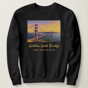 Sweatshirt Golden Gate Bridge San Francisco Peinture Vintage
