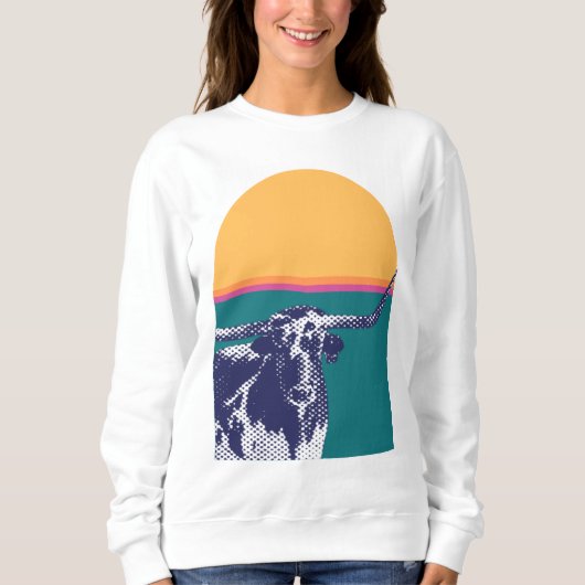 Sweatshirt Golden Hour Longhorn (Devant)