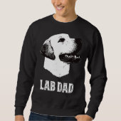 Sweatshirt Golden Lab Papa Labrador Retriever (Devant)