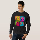 Sweatshirt Golden Mole Pop Illustration Colorful Animal Men (Devant entier)