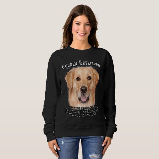Sweatshirt Golden Retriever 2 Owner Human Trainer (Devant entier)
