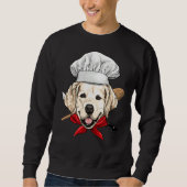 Sweatshirt Golden Retriever Chef Chien Golden Retriever Cuisi (Devant)