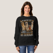 Sweatshirt Golden Retriever Chien Café (Devant entier)