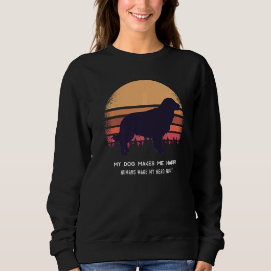 Sweatshirt Golden Retriever Chien Retro 7 (Devant)