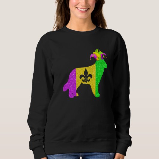 Sweatshirt Golden Retriever Dog Lover Mardi Gras Carnival Par (Devant)