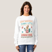 Sweatshirt Golden Retriever Furry Little Christmas (Devant entier)