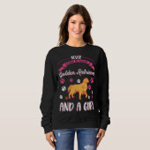 Sweatshirt Golden Retriever Girl  2 (Devant entier)
