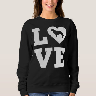Sweatshirt Golden Retriever Heart Love
