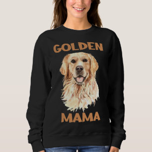 Sweatshirt Golden Retriever Mama Basball ¾ Manche