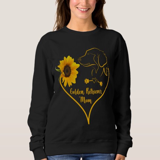 Sweatshirt Golden Retriever Maman avec des Amoureux de les ch (Devant)