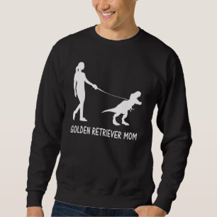 Sweatshirt Golden Retriever Maman Chien Mama Dinosaure Femmes