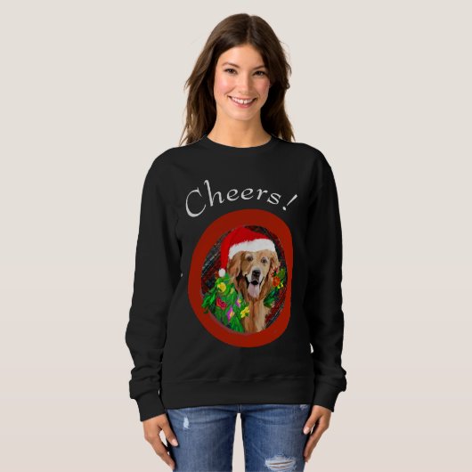 Sweatshirt Golden Retriever Mom mignon chien race (Devant entier)