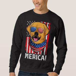 Sweatshirt Golden Retriever Patriotique Chien Vêtements Usa D