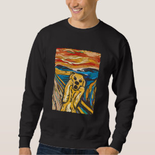 Sweatshirt Golden Retriever Scream Art