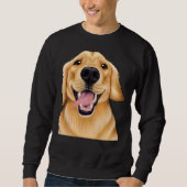 Sweatshirt Golden Retriever Up Close Dog (Devant)