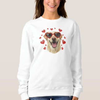 Sweatshirt Golden Retriever Valentine Oil Painting Dog Portra