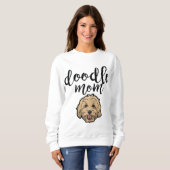 Sweatshirt Goldendoodle Chien Maman Doodle (Devant entier)