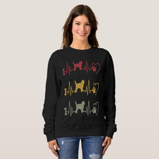 Sweatshirt Goldendoodle Vintage 1 (Devant entier)