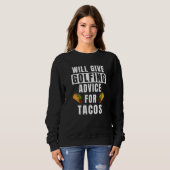 Sweatshirt Golf And Tacos Golfer Equipment Golf Player  Golf  (Devant entier)