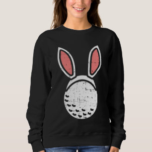 Sweatshirt Golf Ball Bunny Ears Funny Golf de Pâques Golfer G