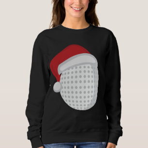 Sweatshirt Golf Ball Santa Claus Casquette - Noël Holiday Gol