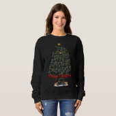 Sweatshirt Golf Cart Lover Xmas Lighting Santa Golf Cart Chri (Devant entier)