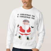 Sweatshirt Golf de Noël drôle de vacances (Devant)