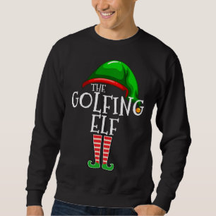 Sweatshirt Golf Elf Famille Correspondant Noël Cadeau Golf Da