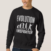 Sweatshirt Golf Evolution From Monkey To Men Golfing (Devant)