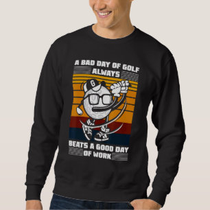 Sweatshirt Golf Golf Ball Golf Club Golf Trou de golf dans un