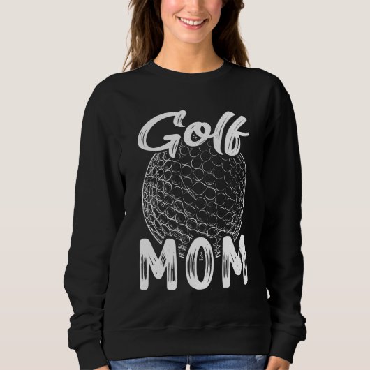 Sweatshirt Golf Maman Femmes Golf Golf Ball Player Famille Ma (Devant)