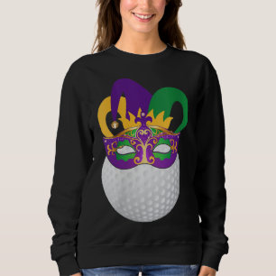 Sweatshirt Golf Portant Mardi Gras Carnival Mask Golf Lover