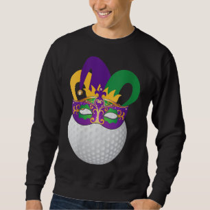 Sweatshirt Golf Portant Mardi Gras Carnival Mask Golf Lover