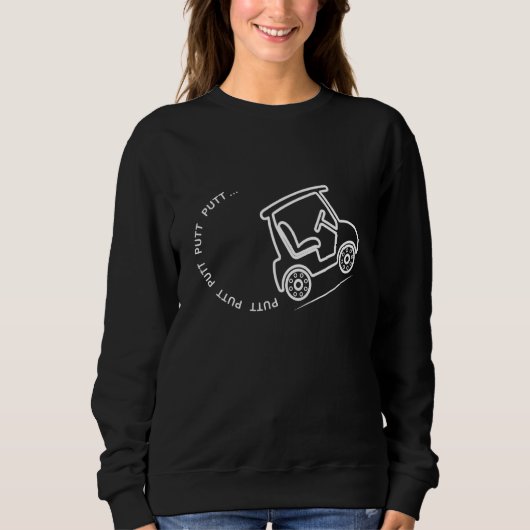 Sweatshirt Golf Putt Golfer (Devant)