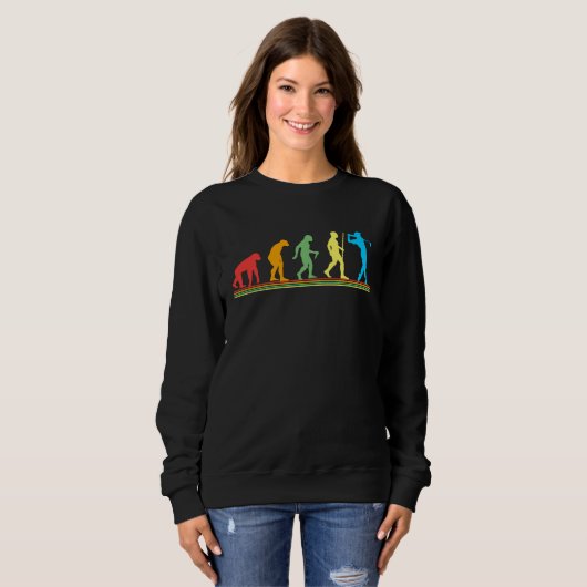Sweatshirt Golf saying for Evolution Golfer (Devant entier)