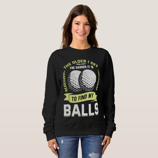 Sweatshirt Golfing Golf Player Coach Golfer (Devant entier)