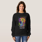 Sweatshirt Good as Golden Motivational Quote Golden Retriever (Devant entier)