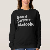 Sweatshirt Good better Malcolm (Devant)