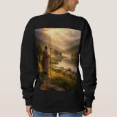 Sweatshirt Good Shepherd Sunset Landscape Art (Dos)