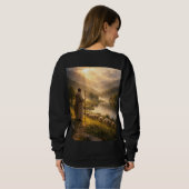 Sweatshirt Good Shepherd Sunset Landscape Art (Dos entier)