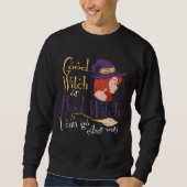 Sweatshirt Good Witch Bad Witch Can Go Either Way Halloween f (Devant)